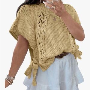 Women's Knitted Sweater in Cream